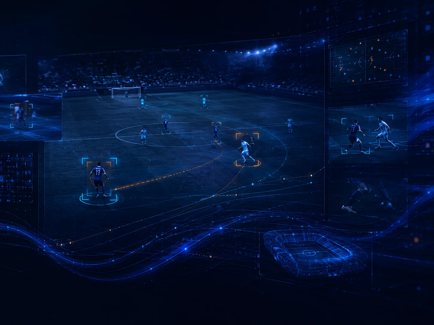 Computer vision tracking for sports broadcast