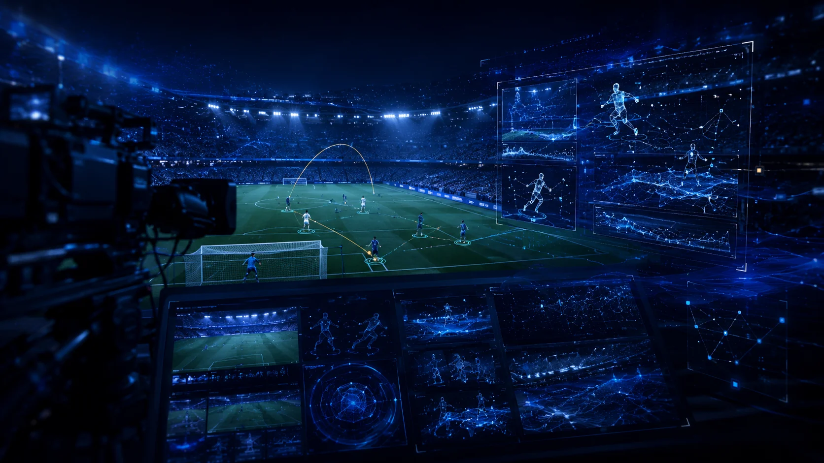 Real-time computer vision for live sports production