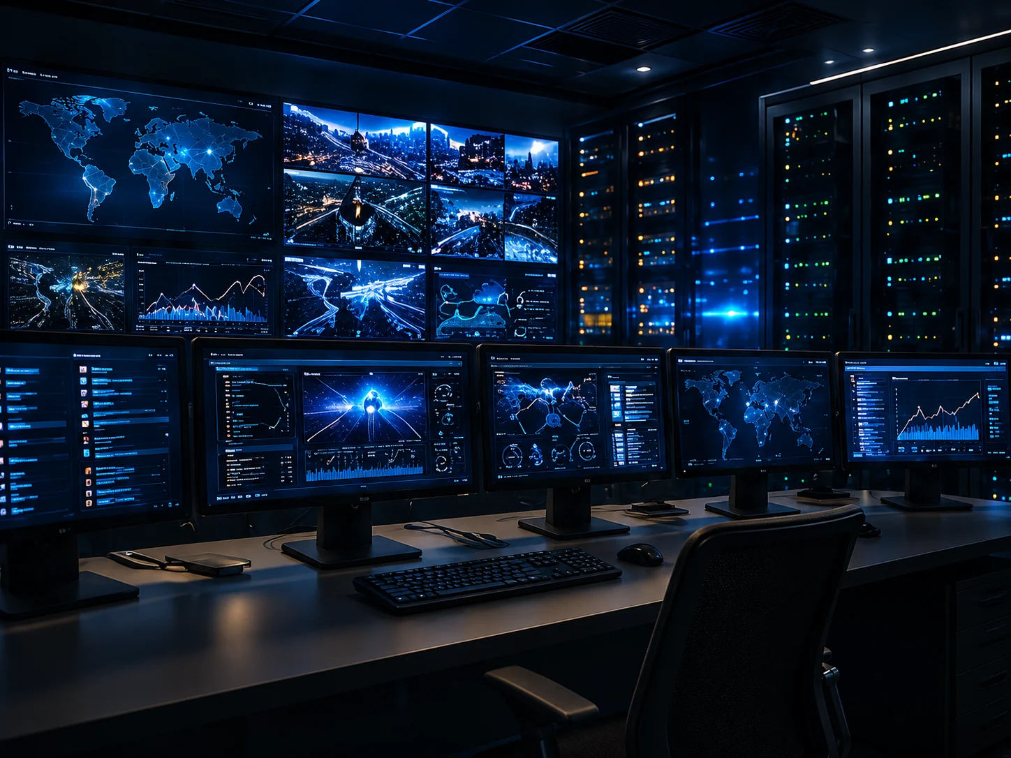 Broadcast operations and media workflow control room